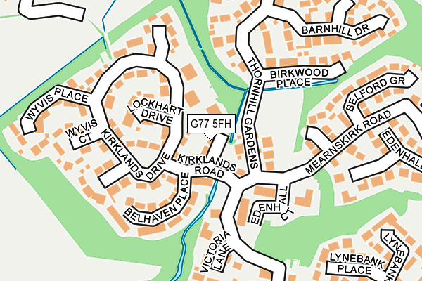 G77 5FH map - OS OpenMap – Local (Ordnance Survey)