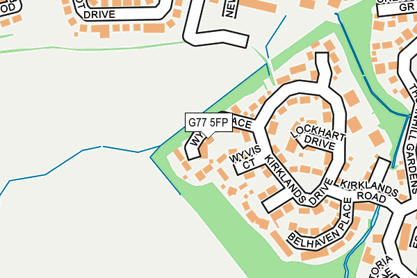 G77 5FP map - OS OpenMap – Local (Ordnance Survey)