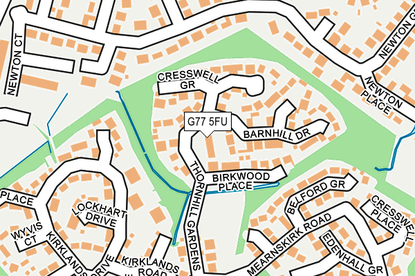 G77 5FU map - OS OpenMap – Local (Ordnance Survey)