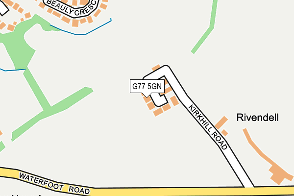 G77 5GN map - OS OpenMap – Local (Ordnance Survey)