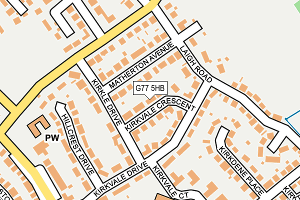 G77 5HB map - OS OpenMap – Local (Ordnance Survey)