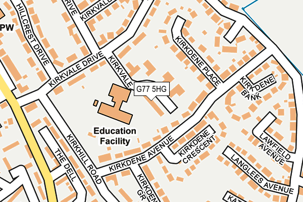 G77 5HG map - OS OpenMap – Local (Ordnance Survey)