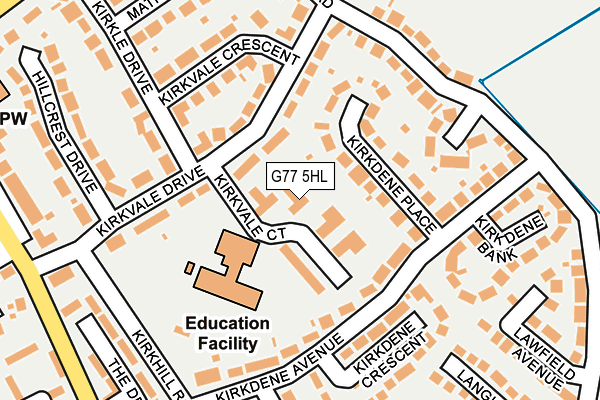 G77 5HL map - OS OpenMap – Local (Ordnance Survey)