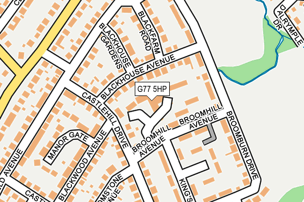 G77 5HP map - OS OpenMap – Local (Ordnance Survey)