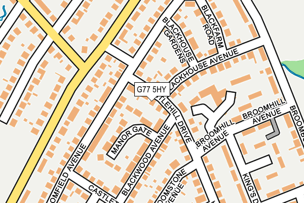 G77 5HY map - OS OpenMap – Local (Ordnance Survey)