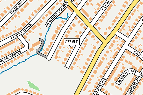 G77 5LP map - OS OpenMap – Local (Ordnance Survey)