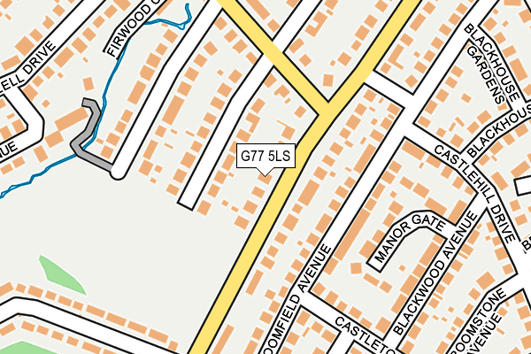 G77 5LS map - OS OpenMap – Local (Ordnance Survey)