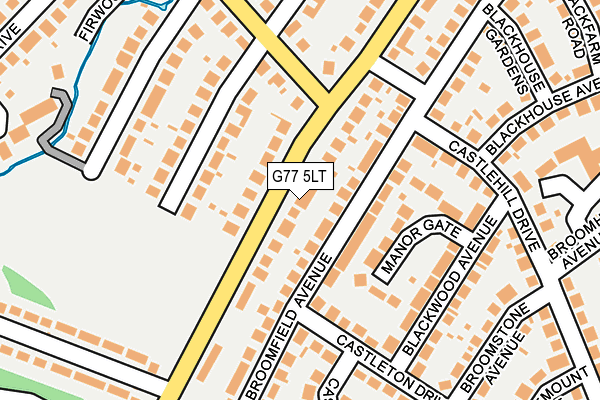 G77 5LT map - OS OpenMap – Local (Ordnance Survey)