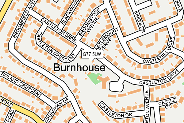 G77 5LW map - OS OpenMap – Local (Ordnance Survey)