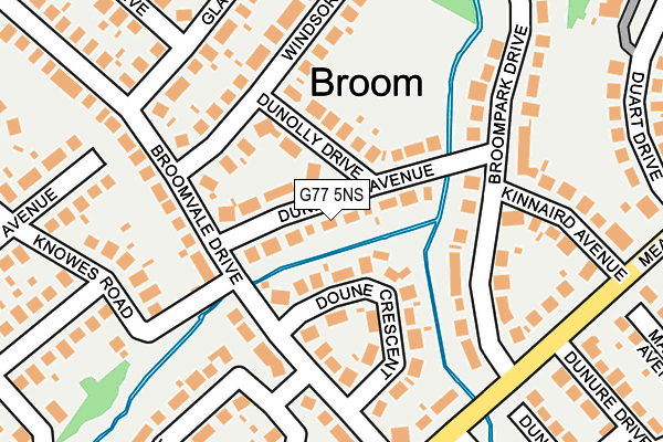 G77 5NS map - OS OpenMap – Local (Ordnance Survey)