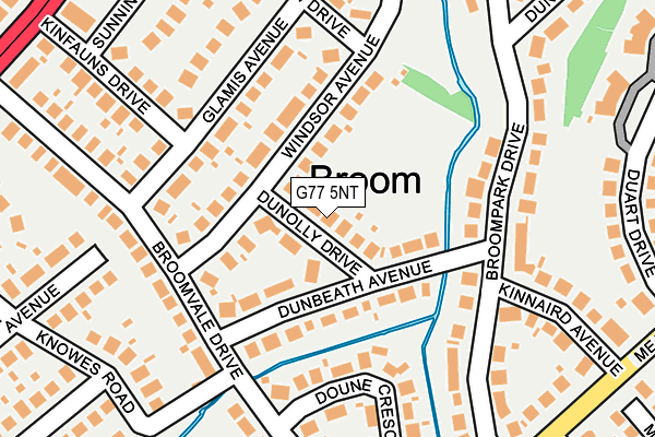 G77 5NT map - OS OpenMap – Local (Ordnance Survey)