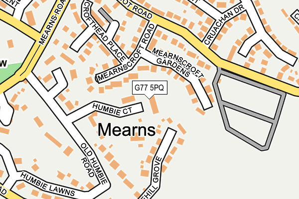 G77 5PQ map - OS OpenMap – Local (Ordnance Survey)