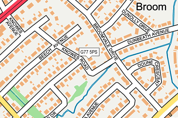 G77 5PS map - OS OpenMap – Local (Ordnance Survey)