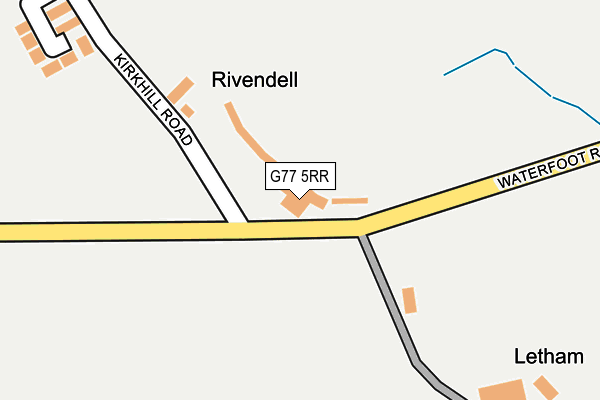 G77 5RR map - OS OpenMap – Local (Ordnance Survey)