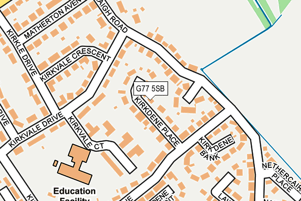 G77 5SB map - OS OpenMap – Local (Ordnance Survey)