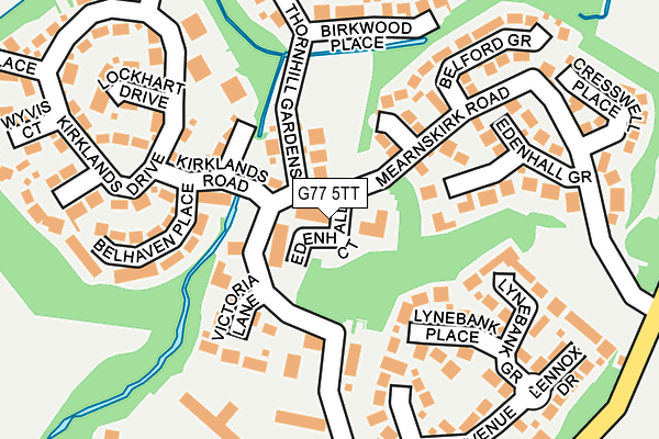 G77 5TT map - OS OpenMap – Local (Ordnance Survey)