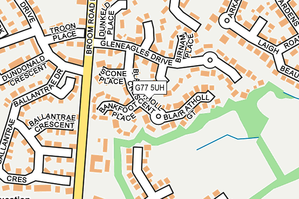 G77 5UH map - OS OpenMap – Local (Ordnance Survey)