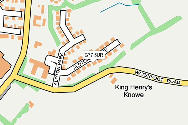 G77 5UR map - OS OpenMap – Local (Ordnance Survey)