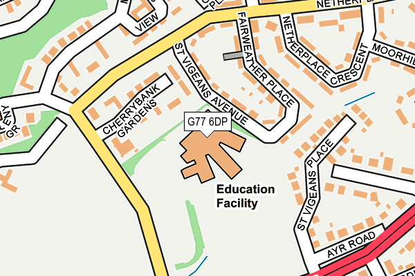 G77 6DP map - OS OpenMap – Local (Ordnance Survey)