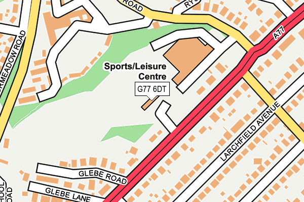 G77 6DT map - OS OpenMap – Local (Ordnance Survey)