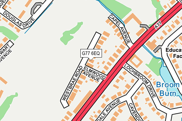 G77 6EQ map - OS OpenMap – Local (Ordnance Survey)