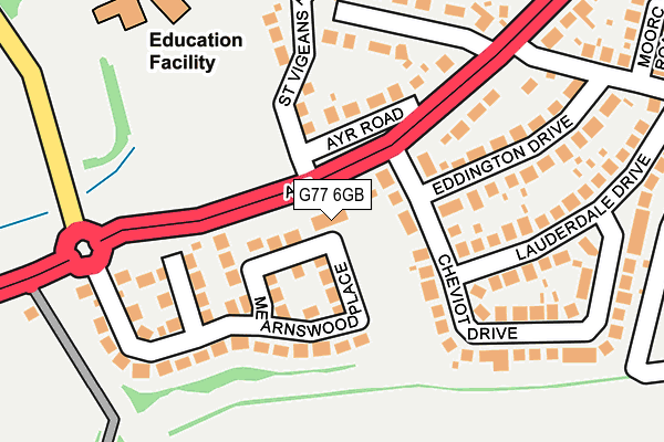 G77 6GB map - OS OpenMap – Local (Ordnance Survey)