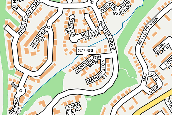 G77 6GL map - OS OpenMap – Local (Ordnance Survey)