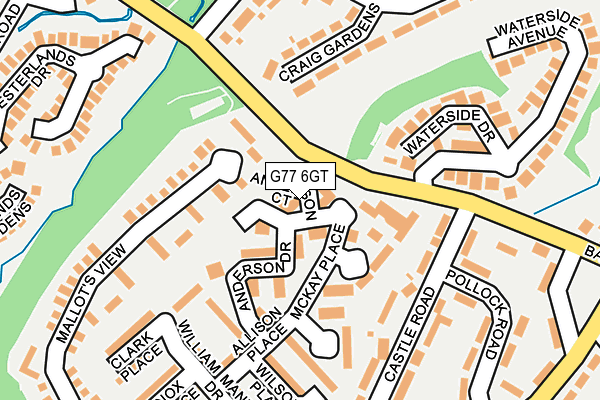 G77 6GT map - OS OpenMap – Local (Ordnance Survey)