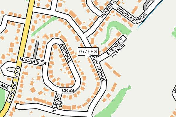 G77 6HG map - OS OpenMap – Local (Ordnance Survey)