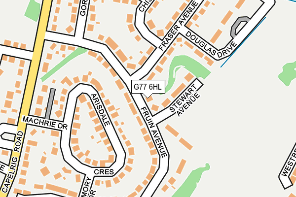 G77 6HL map - OS OpenMap – Local (Ordnance Survey)