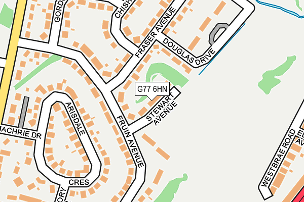 G77 6HN map - OS OpenMap – Local (Ordnance Survey)