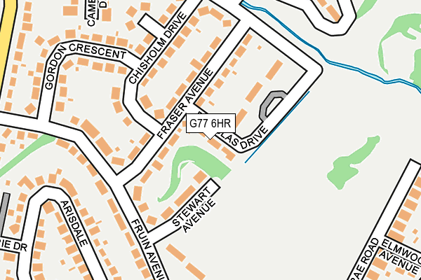 G77 6HR map - OS OpenMap – Local (Ordnance Survey)