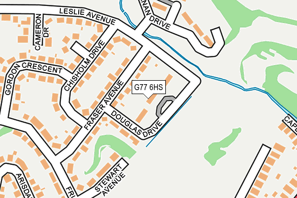 G77 6HS map - OS OpenMap – Local (Ordnance Survey)