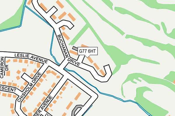 G77 6HT map - OS OpenMap – Local (Ordnance Survey)