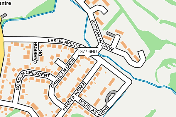 G77 6HU map - OS OpenMap – Local (Ordnance Survey)