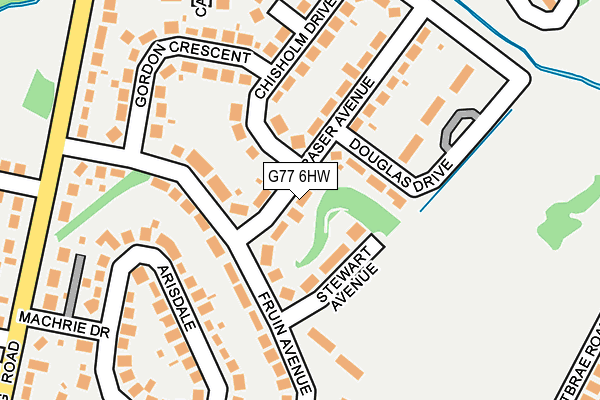 G77 6HW map - OS OpenMap – Local (Ordnance Survey)