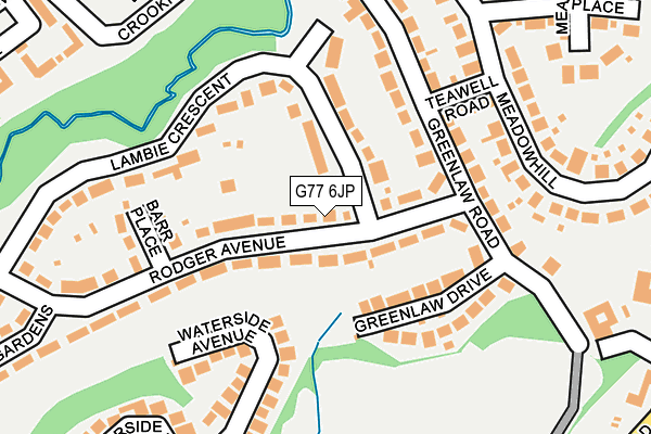 G77 6JP map - OS OpenMap – Local (Ordnance Survey)