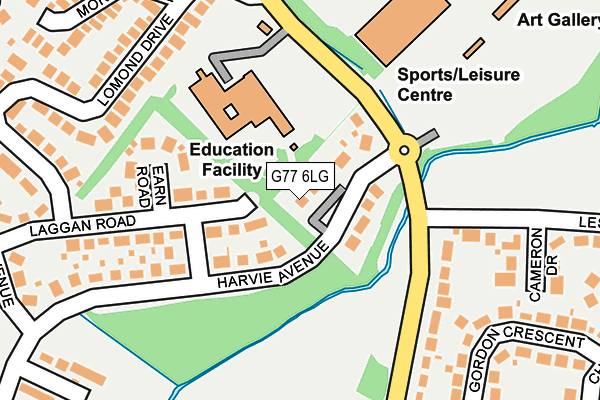 G77 6LG map - OS OpenMap – Local (Ordnance Survey)