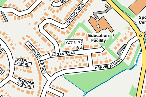 G77 6LP map - OS OpenMap – Local (Ordnance Survey)