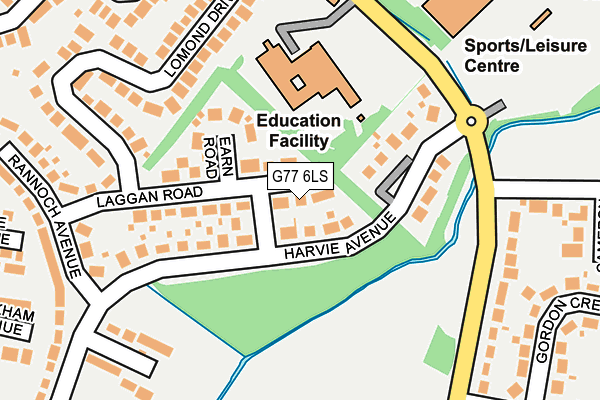 G77 6LS map - OS OpenMap – Local (Ordnance Survey)