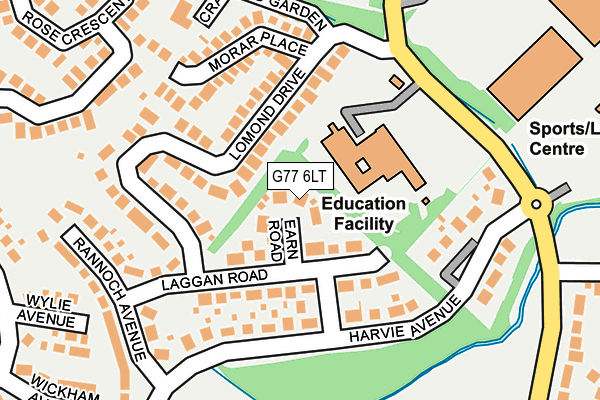 G77 6LT map - OS OpenMap – Local (Ordnance Survey)