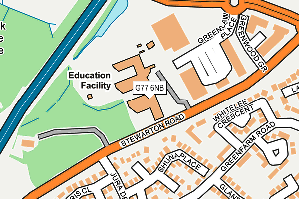 G77 6NB map - OS OpenMap – Local (Ordnance Survey)