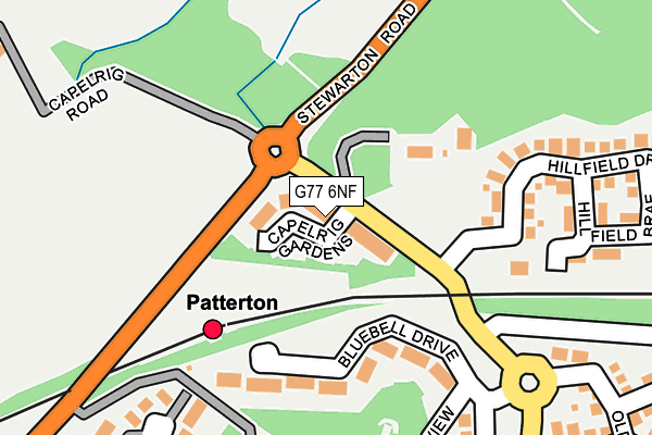 G77 6NF map - OS OpenMap – Local (Ordnance Survey)