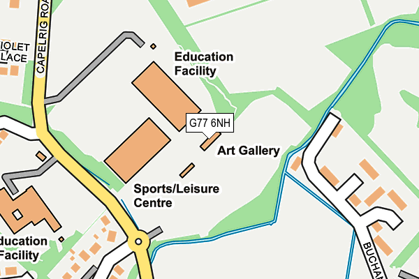 G77 6NH map - OS OpenMap – Local (Ordnance Survey)