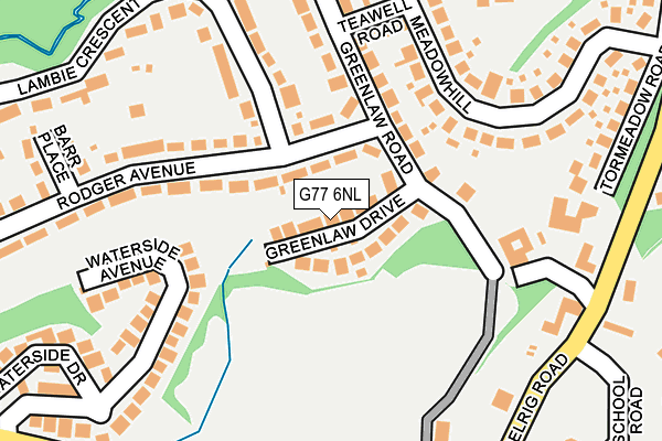 G77 6NL map - OS OpenMap – Local (Ordnance Survey)