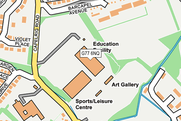 G77 6NQ map - OS OpenMap – Local (Ordnance Survey)