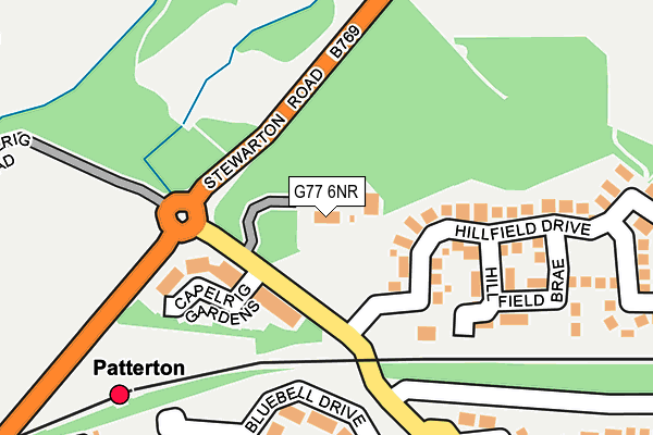 G77 6NR map - OS OpenMap – Local (Ordnance Survey)