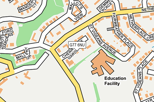 G77 6NU map - OS OpenMap – Local (Ordnance Survey)