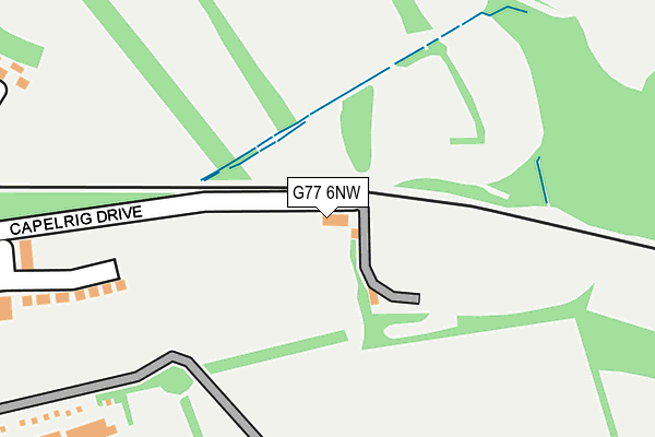 G77 6NW map - OS OpenMap – Local (Ordnance Survey)