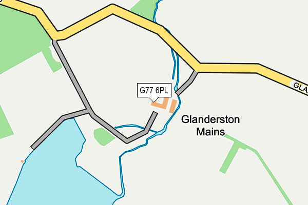 G77 6PL map - OS OpenMap – Local (Ordnance Survey)